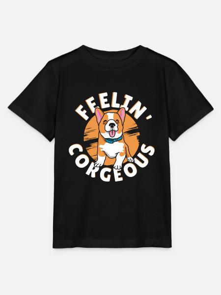 Corgi Chien Corgis Gallois-Corgi Animaux Sweet-Corgi We - T-shirt bio MINI CREATOR Stanley/Stella Enfant - noir