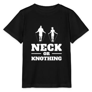 Neck Or Knothing Lustiges Springseil Springseil - Stanley/Stella Kinder T-Shirt MINI CREATOR  - Schwarz - Vorne - Mikhail (115cm)