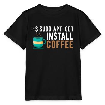 Logiciel Linux Open Source Informatique Informatique-Stu - T-shirt bio MINI CREATOR Stanley/Stella Enfant - noir - Devant - Mikhail (115cm)