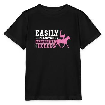Leicht abgelenkt durch Akrobatik und - Stanley/Stella Kinder T-Shirt MINI CREATOR  - Schwarz - Vorne - Mikhail (115cm)