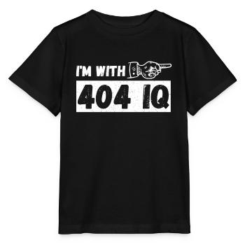 I'm with Stupid 404 Error Programmer Coding - Stanley/Stella Kinder T-Shirt MINI CREATOR  - Schwarz - Vorne - Mikhail (115cm)