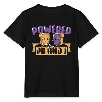 Powered By PB And J Peanut Butter and Jelly - Stanley/Stella MINI CREATOR Kids’ T-Shirt - black - Front - Mikhail (115cm)