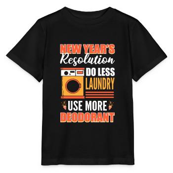 Résolution du Nouvel An Jour de l’An Nouvel An - T-shirt bio MINI CREATOR Stanley/Stella Enfant - noir - Devant - Mikhail (115cm)