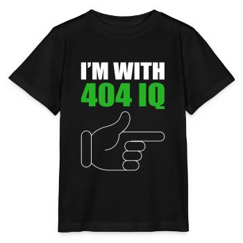 I'm with Stupid 404 Error Programmer Coding - Stanley/Stella Kinder T-Shirt MINI CREATOR  - Schwarz - Vorne - Mikhail (115cm)