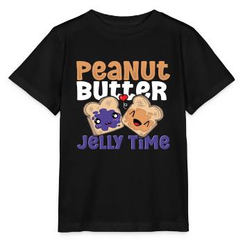 Peanut Butter Jelly Time PB & J Best Friends - Stanley/Stella MINI CREATOR Kids’ T-Shirt - black - Front - Mikhail (115cm)