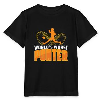 Funny Football Worst Punters For A Special Teams - Stanley/Stella MINI CREATOR Kids’ T-Shirt - black - Front - Mikhail (115cm)