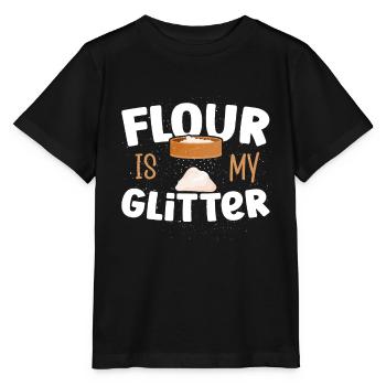 Baking Flour Is My Glitter Baker Bakery - Stanley/Stella MINI CREATOR Kids’ T-Shirt - black - Front - Mikhail (115cm)