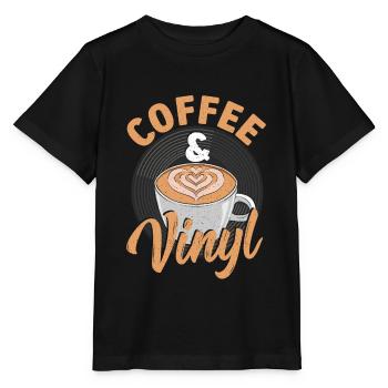 Coffee & Vinyl Vinyl Record Collecting - Stanley/Stella MINI CREATOR Kids’ T-Shirt - black - Front - Mikhail (115cm)