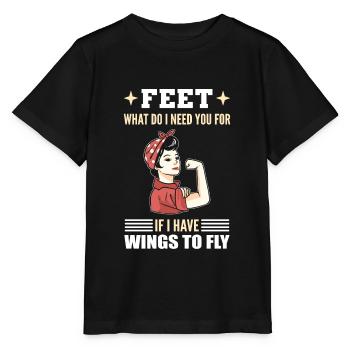 Feet What Do I Need You For Women Empowerment - Stanley/Stella MINI CREATOR Kids’ T-Shirt - black - Front - Mikhail (115cm)