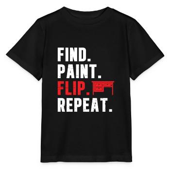 Find Paint Funny Furniture Flipping A Home - Stanley/Stella MINI CREATOR Kids’ T-Shirt - black - Front - Mikhail (115cm)