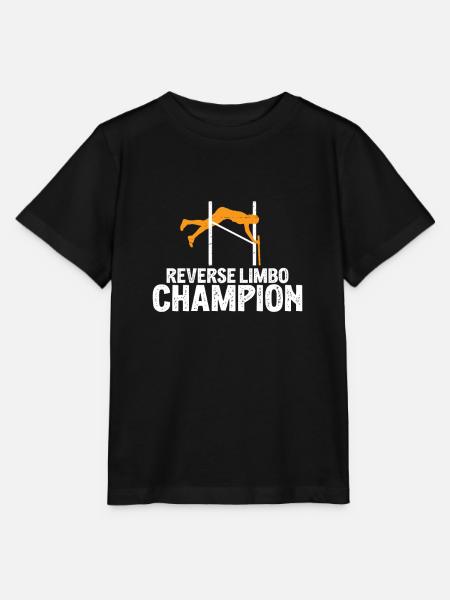 Reverse Limbo Champion Lustiges Stabspringen - Stanley/Stella Kinder T-Shirt MINI CREATOR - Schwarz