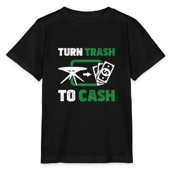 Trash To Cash Superbe humour retourné pour un - T-shirt bio MINI CREATOR Stanley/Stella Enfant - noir - Devant - Mikhail (115cm)