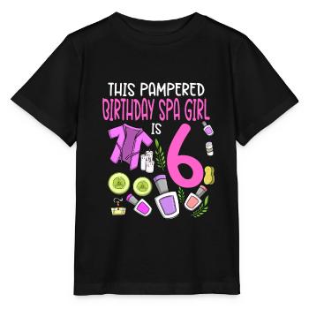 Spa Anniversaire pour les filles 6ème fête d’anniversaire Spa - T-shirt bio MINI CREATOR Stanley/Stella Enfant - noir - Devant - Mikhail (115cm)
