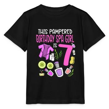 Spa Anniversaire pour les filles 7ème fête d’anniversaire Spa - T-shirt bio MINI CREATOR Stanley/Stella Enfant - noir - Devant - Mikhail (115cm)