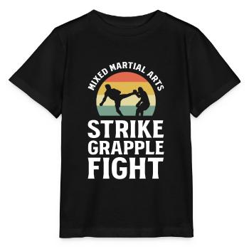 Mixed Martial Arts Strike Grapple Fight MMA - Stanley/Stella Kinder T-Shirt MINI CREATOR  - Schwarz - Vorne - Mikhail (115cm)
