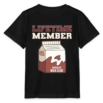 Chocolat au lait Chocolat Milkshake Chocolat - T-shirt bio MINI CREATOR Stanley/Stella Enfant - noir - Devant - Mikhail (115cm)