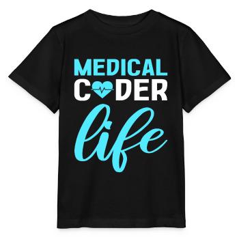 Codeur médical Vie Codeur clinique Codeur médical - T-shirt bio MINI CREATOR Stanley/Stella Enfant - noir - Devant - Mikhail (115cm)