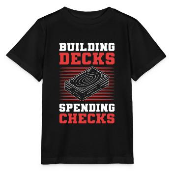 Construire des decks Chèques de dépenses Jeux de cartes à collectionner - T-shirt bio MINI CREATOR Stanley/Stella Enfant - noir - Devant - Mikhail (115cm)