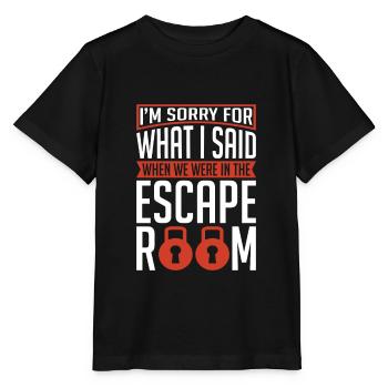 Escape Room Escape Room Lover Escaping - Stanley/Stella MINI CREATOR Kids’ T-Shirt - black - Front - Mikhail (115cm)