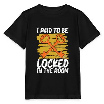 Escape Room Escape Room Lover Escaping - Stanley/Stella MINI CREATOR Kids’ T-Shirt - black - Front - Mikhail (115cm)