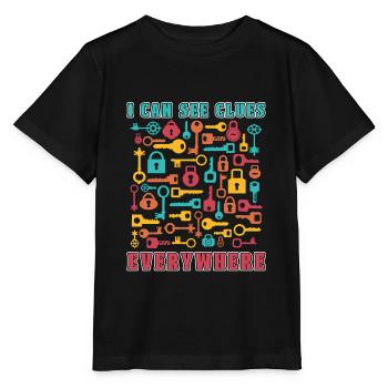 Escape Room Escape Room Lover Escaping - Stanley/Stella MINI CREATOR Kids’ T-Shirt - black - Front - Mikhail (115cm)