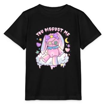 You Disgust Me Chibi Kawaii Anime Girl T-Shirt - Stanley/Stella MINI CREATOR Kids’ T-Shirt - black - Front - Mikhail (115cm)