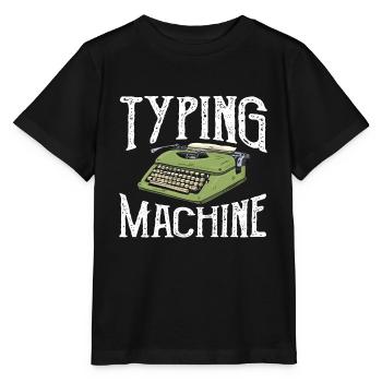Auteur Machine à écrire Machine à écrire - T-shirt bio MINI CREATOR Stanley/Stella Enfant - noir - Devant - Mikhail (115cm)