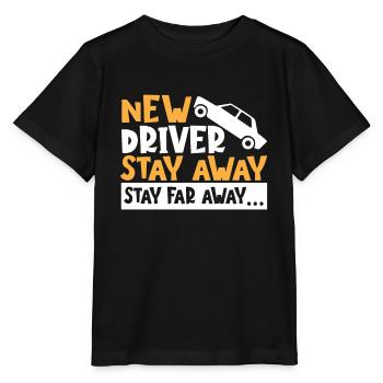 New Driver Stay Away Stay Far Away... First Time - Stanley/Stella MINI CREATOR Kids’ T-Shirt - black - Front - Mikhail (115cm)