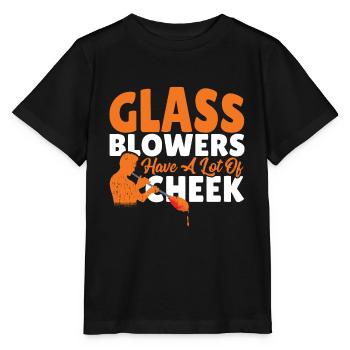 Glassblowers Have A Lot Of Cheek Glassblowing - Stanley/Stella MINI CREATOR Kids’ T-Shirt - black - Front - Mikhail (115cm)