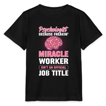 Psychologist Official Job Title Psychology Psych - Stanley/Stella MINI CREATOR Kids’ T-Shirt - black - Front - Mikhail (115cm)