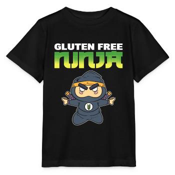 Gluten Free Ninja Gluten Free Diet - Stanley/Stella MINI CREATOR Kids’ T-Shirt - black - Front - Mikhail (115cm)