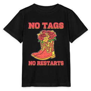 Keine Tags Keine Neustarts Line Dance Line Dancing - Stanley/Stella Kinder T-Shirt MINI CREATOR  - Schwarz - Vorne - Mikhail (115cm)
