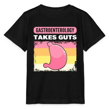 Gastroenterology Takes Guts Gastroenterologist - Stanley/Stella MINI CREATOR Kids’ T-Shirt - black - Front - Mikhail (115cm)