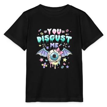 You Disgust Me Chibi Kawaii Anime Pastel Goth - Stanley/Stella MINI CREATOR Kids’ T-Shirt - black - Front - Mikhail (115cm)