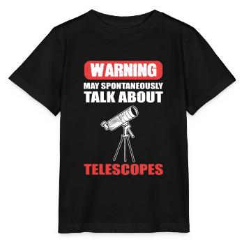 L’avertissement du télescope peut être déclenché spontanément via les télescopes - T-shirt bio MINI CREATOR Stanley/Stella Enfant - noir - Devant - Mikhail (115cm)