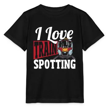 Trainspotter Train Spotting I Love Train Spotting - Stanley/Stella MINI CREATOR Kids’ T-Shirt - black - Front - Mikhail (115cm)