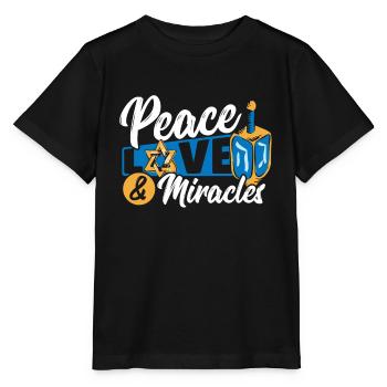 Schammasch Kandelaber Jüdisches Fest Chanukka - Stanley/Stella Kinder T-Shirt MINI CREATOR  - Schwarz - Vorne - Mikhail (115cm)