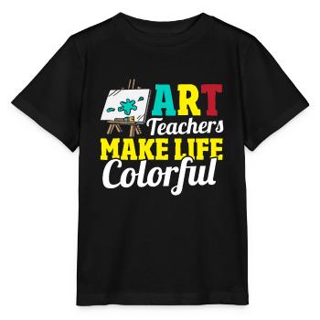 School Teacher Art Lover Art Education Art - Stanley/Stella MINI CREATOR Kids’ T-Shirt - black - Front - Mikhail (115cm)