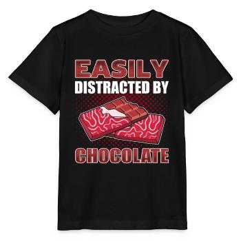 Süßigkeiten Liebhaber Junk Food Schokoladenriegel - Stanley/Stella Kinder T-Shirt MINI CREATOR  - Schwarz - Vorne - Mikhail (115cm)