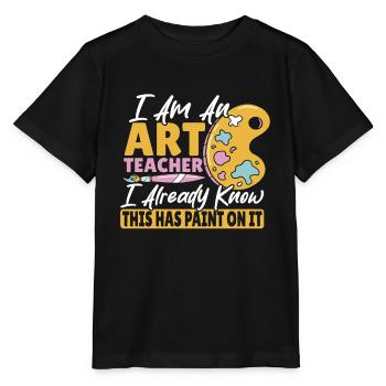Artist Lover Painter Art Teaching Art Curriculum - Stanley/Stella MINI CREATOR Kids’ T-Shirt - black - Front - Mikhail (115cm)