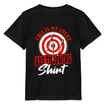 Axt Axt-Werfer Axt-Werfer-Liebhaber - Stanley/Stella Kinder T-Shirt MINI CREATOR  - Schwarz - Vorne - Mikhail (115cm)