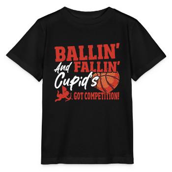 Heart Basket Couples Basketball Must Haves for - Stanley/Stella MINI CREATOR Kids’ T-Shirt - black - Front - Mikhail (115cm)