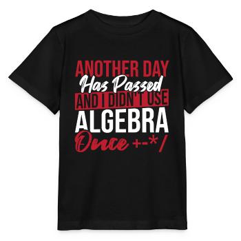 Algebra Lover Graph Math Nerd I Didn't Use Algebra - Stanley/Stella MINI CREATOR Kids’ T-Shirt - black - Front - Mikhail (115cm)