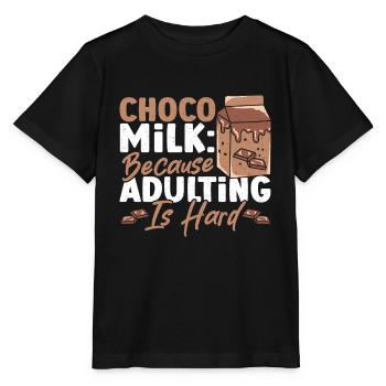 Boisson au cacao Chocolat en poudre Produits laitiers - T-shirt bio MINI CREATOR Stanley/Stella Enfant - noir - Devant - Mikhail (115cm)