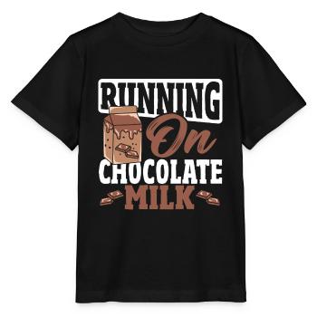 Double Choc Cacao Boisson Lait Chocolat Lait - T-shirt bio MINI CREATOR Stanley/Stella Enfant - noir - Devant - Mikhail (115cm)