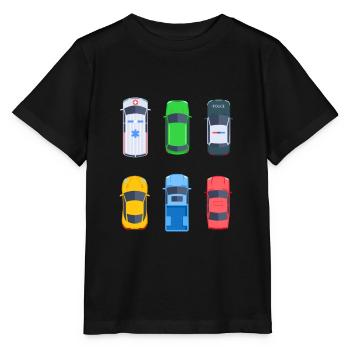 Toy Car Car Kids Gift Idea - Stanley/Stella MINI CREATOR Kids’ T-Shirt - black - Front - Mikhail (115cm)