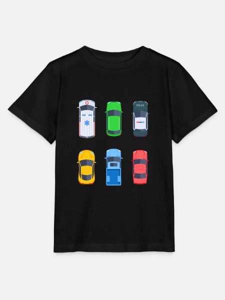 Toy Car Car Kids Gift Idea - Stanley/Stella MINI CREATOR Kids’ T-Shirt - black