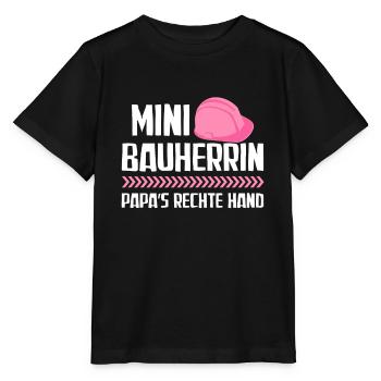 Bauherrin Tochter Richtfest Hausbau - Stanley/Stella Kinder T-Shirt MINI CREATOR  - Schwarz - Vorne - Mikhail (115cm)