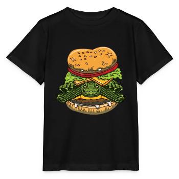 Lustiger Rotohr Slider Besitzer Burger - Stanley/Stella Kinder T-Shirt MINI CREATOR  - Schwarz - Vorne - Mikhail (115cm)