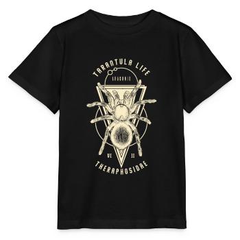 Tarentule Géométrique Indie Pet Spider Propriétaire Vintage - T-shirt bio MINI CREATOR Stanley/Stella Enfant - noir - Devant - Mikhail (115cm)